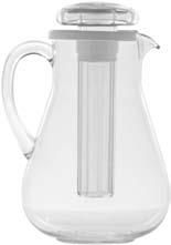 HUERT RND 64% LESS Capas Pitcher HUERT SN Plastic Pitchers Service pitcher has a large handle for easy gripping and a removable plastic lid.