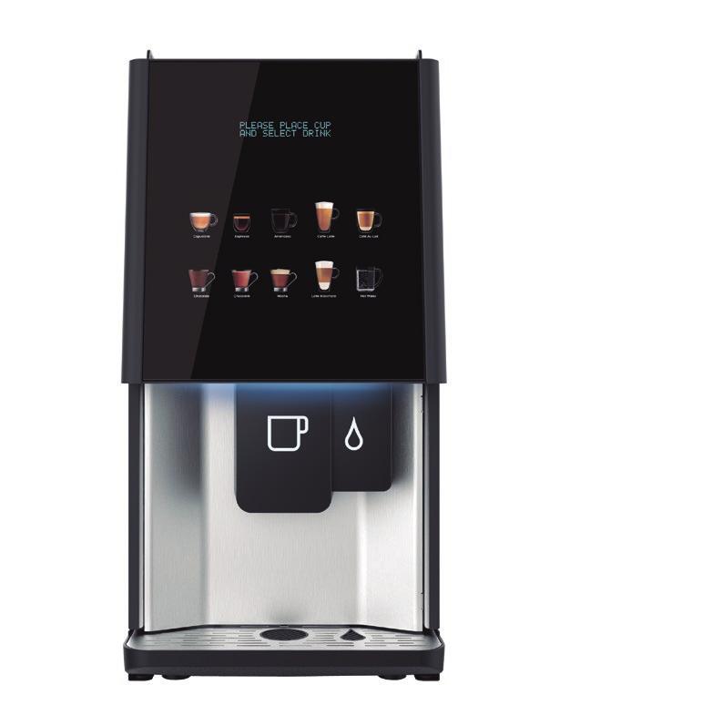 VITRO S2 INSTANT 32 Kg Machine 230Vac / 13A / 3kW / 50Hz Eco mode Is a quick and compact soluble machine that features two coffees, chocolate and milk as standard, together with the ability to