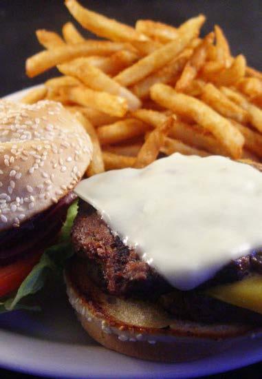 Time Out Burgers Includes choice of one side dish. Fresh Iceberg or shredded lettuce, sliced tomatoes, dill pickle chips, onion & mayo served on the side upon request only.