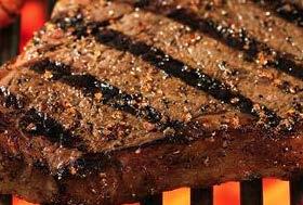 Grand Slam Dinners & Served with your choice of soup or salad. No substitutions on Veggie of the Day. Whiskey Steak 10 oz. sweet bourbon glazed sirloin charbroiled to your exact liking.