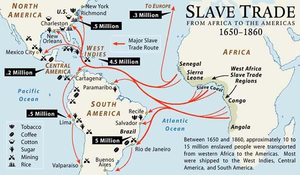 Atlantic Slave Trade: 1500 1870 trade route between Europeans and American colonists of African