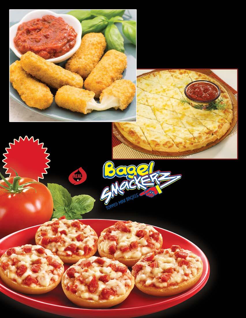 Fun Snacks! ITALIAN DUNKERS Thin and cheesy game day finger food. Cut in wedges and serve with zesty marinara sauce (included). Two 19 oz Dunkers. 732 $22.00 40 Mini Bagels in Every Box!