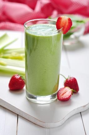 Avocado and Fruit Smoothie 1 banana ½ Avocado ½ cup almond milk A touch of honey or agave nectar Frozen fruit of choice up the liquid A handful of greens for added nutrition Optional: 1 tbsp.