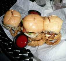 (ad page 11) Gourmet Sliders with Onion Rings @ 700 Club Restaurant, 700 Burgundy St.