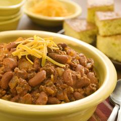 Rapid Ragu Chili This quick chili is easy to make any night of the week with ingredients you already have on hand. 8 servings / lbs. lean ground beef medium onion, chopped Tbsp. chili powder can (5.