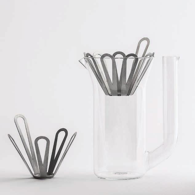 Functional and beautiful carafe stand out with a characteristic shape inspired by the ones from the