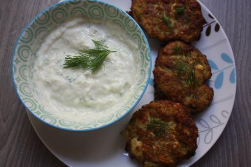 Courgette (zucchini) and feta fritters (Kolokithokeftedes) These unpronounceable fritters, kolokithokeftedes, are a mash of grated courgette (zucchini) and feta (we ll be using our homemade vegan