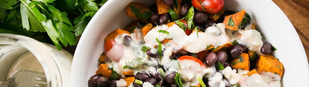 Sweet Potato & Black Bean Salad #dinner #lunch #eggfree #nutfree #vegan #vegetarian #glutenfree #dairyfree #paleo 13 ingredients 25 minutes 4 servings 1. Preheat the oven to 400.