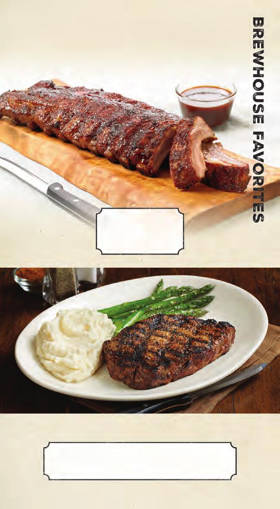 USDA STEAKS AND RIBS Our USDA steaks are hand-cut, aged for at least 28 days and seasoned with Big Poppa Smokers Double Secret Steak Rub. Served with any two housemade sides.