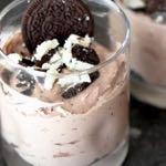 SMALLER FAMILY- CHEESECAKE CHOCOLATE MOUSSE D E S S E R T Serves: 4 Prep Time: 15 Minutes Cook Time: 1 (8 ounce) package cream cheese 1/2 cup powdered sugar 1 cup chocolate pudding 3/4 (8 oz)