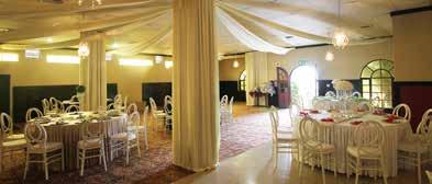 is designed to accommodate gala evenings, weddings and other corporate