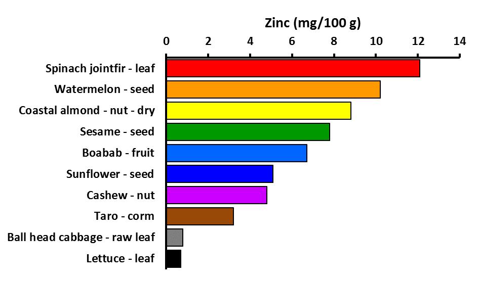 Zinc for growing bodies Spinach jointfir Zinc is particularly