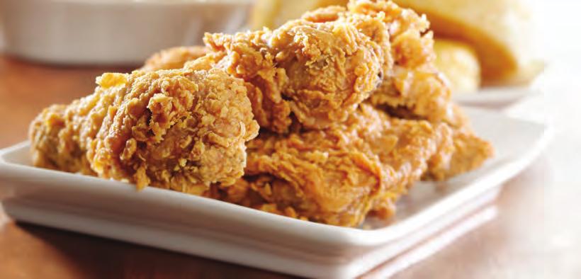 LUNCH & DINNER 11AM 11PM ENTRÉES Served with a choice of homemade soup or green salad. FAMOUS FRIED CHICKEN $9.