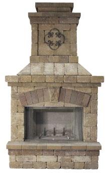 BORDEAUX SERIES A timeless stackstone design that allows the fireplace, the grill