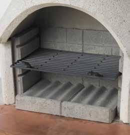 fireplaces Cast Iron Grill shown in position Product Code: