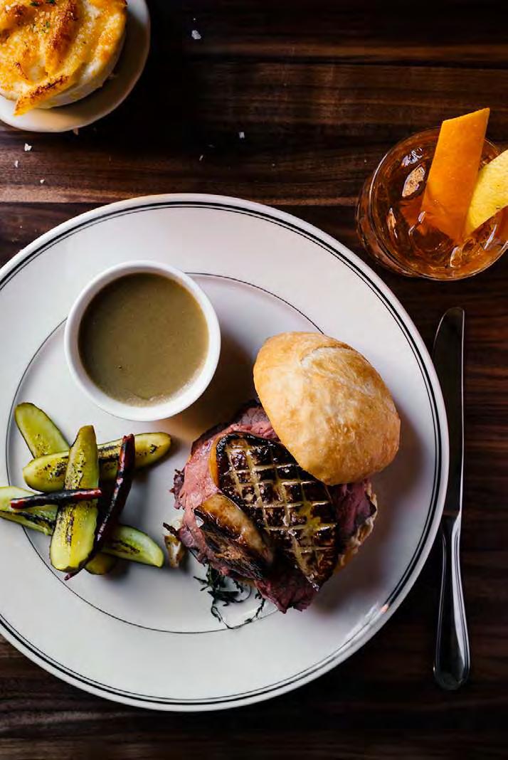 3 FRENCH DIP ROYALE Beef, Hudson Valley foie gras FOOD Maison Pickle s French Dip sandwich strives to establish a history and tradition of that special dish on the East coast and in New York City.