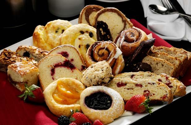 CLASSIC BREAKFAST BUFFET Continental fresh fruit salad display of fresh baked pastries $10.