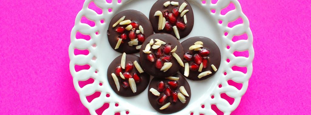Dark Chocolate Love Bites 3 ingredients 20 minutes 15 servings 1. Fill one large pot with water and place a smaller pot inside. Bring to a boil then reduce to a simmer.