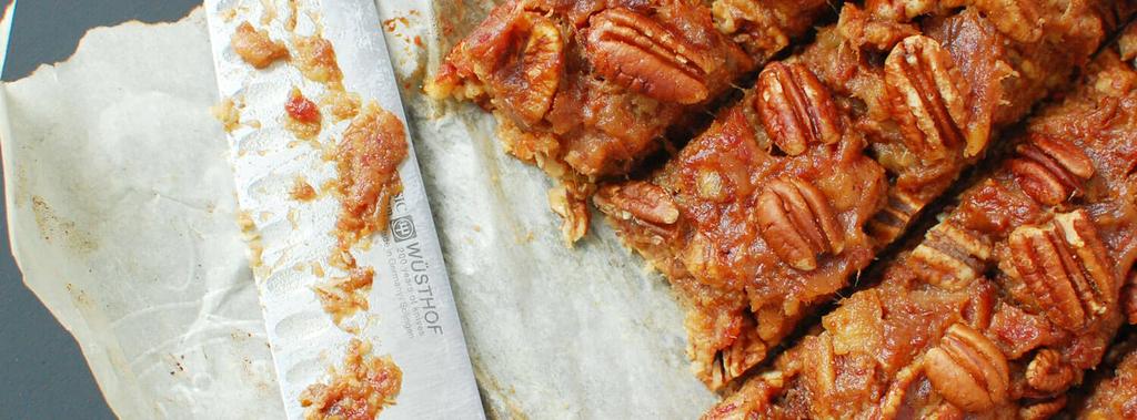 Sweet Cheats by Nicole Pecan Pie Squares 5 ingredients 35 minutes 16 servings 1. Preheat oven to 350. 2.