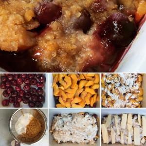 1/2 c. flour 1/2 t. salt 2 c. corn flakes, crushed 1 stick butter (cold or frozen) Here s a step by step look at how to make Crock Pot Peach and Cherry Cobbler.