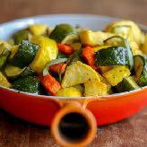 Place evenly coated veggies on baking sheet Bake in oven for 30-45 minutes until veggies are softened and cooked all the way through.