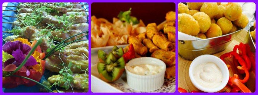 For special occasions, family gatherings, get-togethers with friends, or corporate cocktail events Served in private homes, halls or other venues Minimum numbers apply Hand-made finger foods,