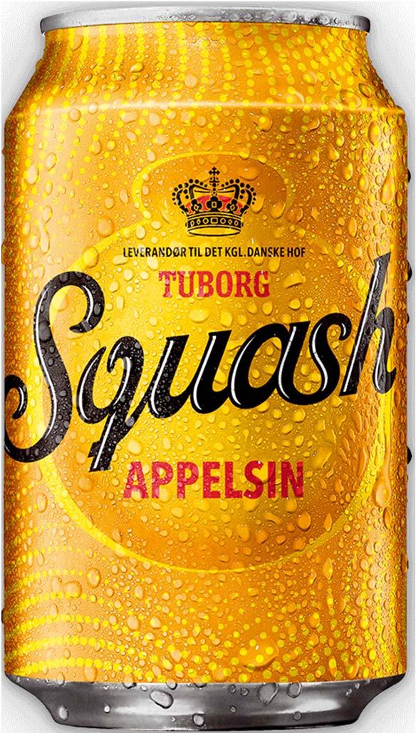 Tuborg Squash Carbonated Juice Drink (Denmark) Since 1985: Completely natural colours