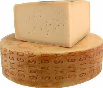 MATURE ASIAGO CHEESE Mature Asiago cheese, known also as Asiago d allevo, is made of partially skimmed milk and matured for a period ranging from 3 to over 15 months.