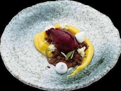 Fantasy on the Corn Rp 75,000 Corn cake, spice chocolate crème, yogurt gelato, lime Corn is grain, and it s a family of carbo but rich in vitamins and minerals,