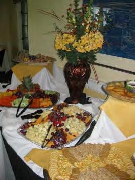 OPTION #1 Hot and Chilled Hors D Oeuvres Cheese and Cracker Display Fresh Vegetable and Fruit Crudité Stuffed Mushrooms Coconut Shrimp Bruschetta Assorted Mini Quiche Baxter s Hors D Oeuvres Party