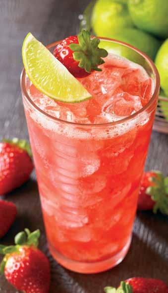The Strawberry Bull SPIRIT-FREE COCKTAILS Country Style Wild Berry Lemonade A refreshing glass of cold lemonade mixed with sweet wild berry flavors.