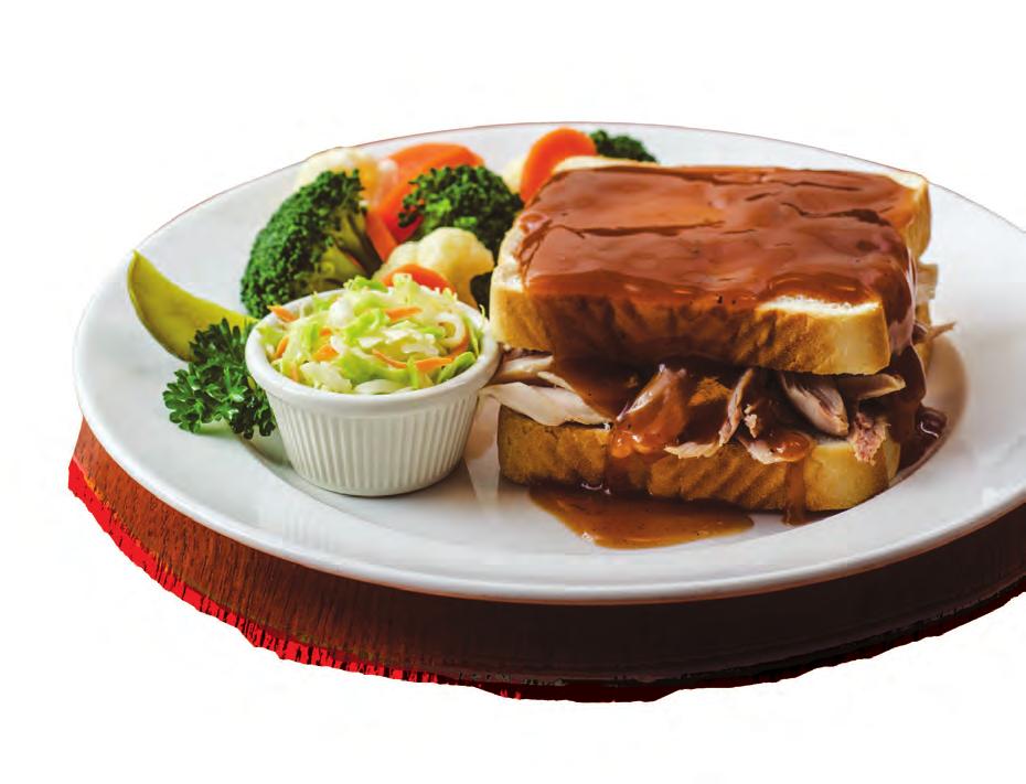 99 Chicken Pulled rotisserie chicken smothered with chicken gravy. Request white chicken meat for only 1.49 Meatloaf Classic homestyle meatloaf, smothered in a rich mushroom gravy.