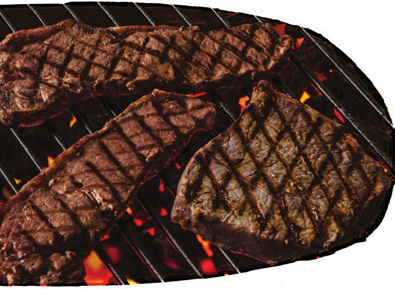ENTRÉES - FROM THE GRILL STEAK All our steaks are 100% Canadian branded. They are seasoned and seared over a hot flame to capture their natural flavours, then topped with crispy onions.