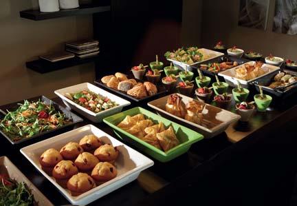 - To serve shared dishes directly on the table in an elegant and refined way.