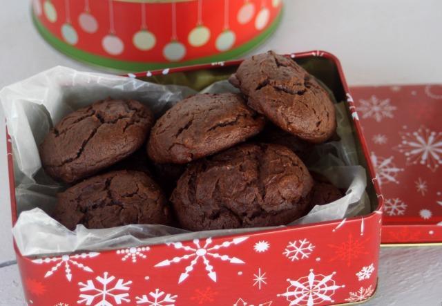 CHOCOLATE CHEESECAKE COOKIES ½ Cup Salted Butter, softened 8 ounces cream cheese, softened 1 Cup Brown Sugar, packed 2 Eggs 2 teaspoons Vanilla Extract 1 Cup All Purpose Flour ½ teaspoon Baking