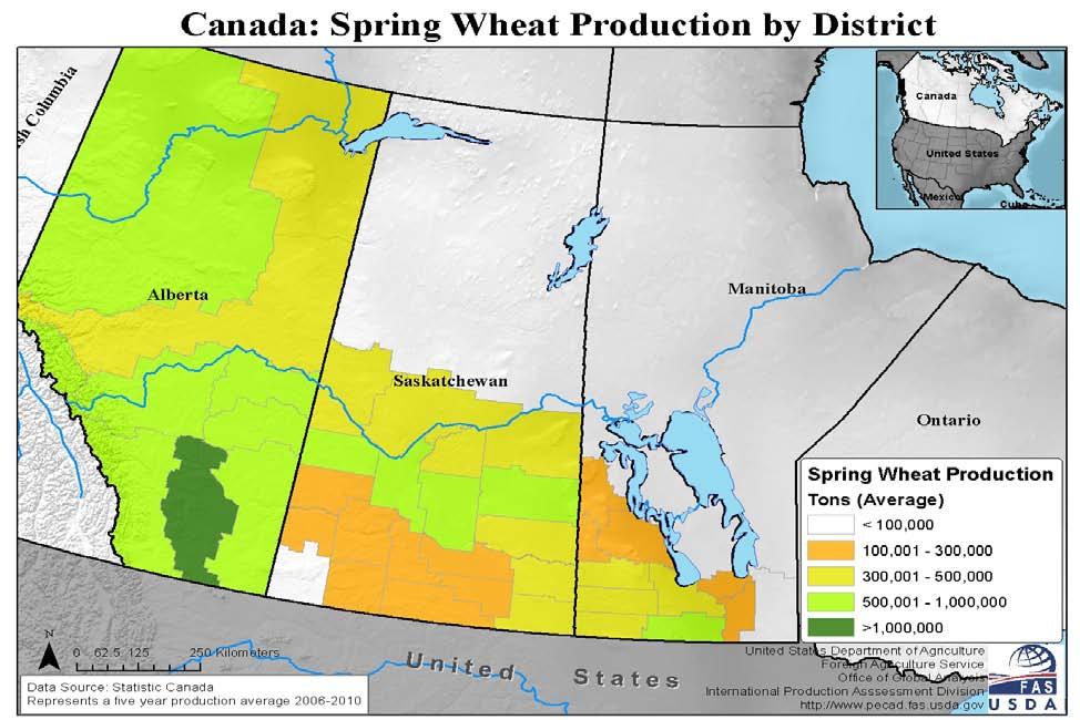 Statistics Canada s 2011 Estimates of of Principal Field Crops report indicated that farmers plan to harvest 8.55 million hectares for 2011/12, up 3 percent from last year.