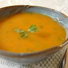 Carrot Chile and Cilantro Soup Olive Oil 1 Tbsp Garlic, crushed 1 Tsp Cilantro 1 Tbsp Chile Paste (essential based on reviews) 1 Tbsp Onion, chopped 1 Yellow Carrots, peeled and sliced 3 Large