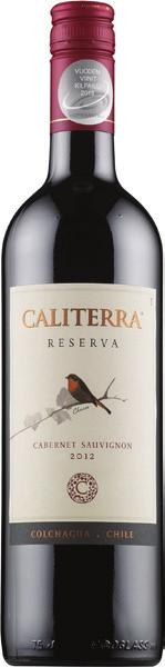 Caliterra Reserva Cabernet Sauvignon, Chile This wine features light floral aromas, berry fruit and eucalyptus, with background notes of toast and spice.