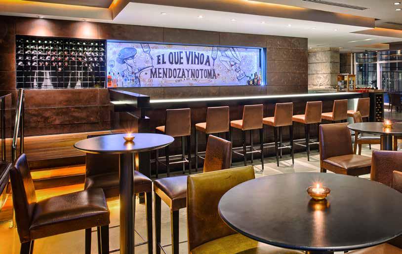 bistro m grill q uvas lounge & bar terrazas de la plaza Uvas Lounge & Bar Located next to Grill Q, Uvas Lounge & Bar offers a wide variety of boutique wines, a tasting room and an open