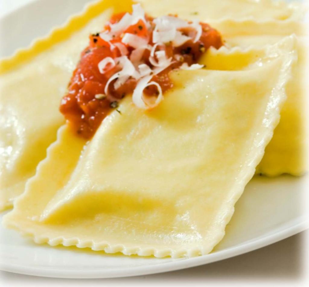 LARGE SIZE SQUARE RAVIOLl-20 PIECES/LB-5 PIECES/PORTION-6# CS. #11542 BRAISED BEEF SHORT RIB Braised short ribs mixed with mirepoix and a wine reduction, then finished with fresh herbs.