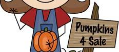 Have children pick up three pumpkins, one at a time, and predict the weights: heaviest, middle, and lightest.