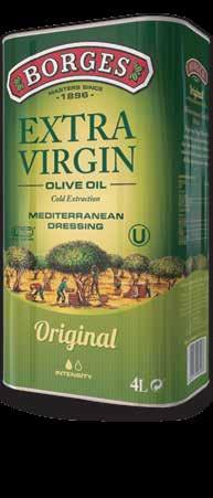 Borges Extra Virgin Olive Oil has a low acidity level of 0.