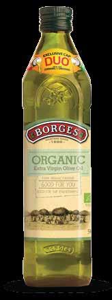 Borges has introduced the organic products range with the launching of Organic Extra Virgin Olive Oil 500 ml BORGES ORGANIC PRODUCTS Borges Organic extra virgin olive oil