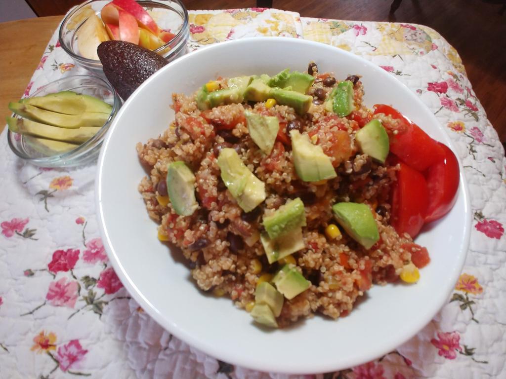 5. One Pan Mexican Quinoa Vegetarian Recipe of the week Serving: 4 plus The first time I made this, I was in my son s home and his wife was at work but had left a recipe for me to make. This was it.
