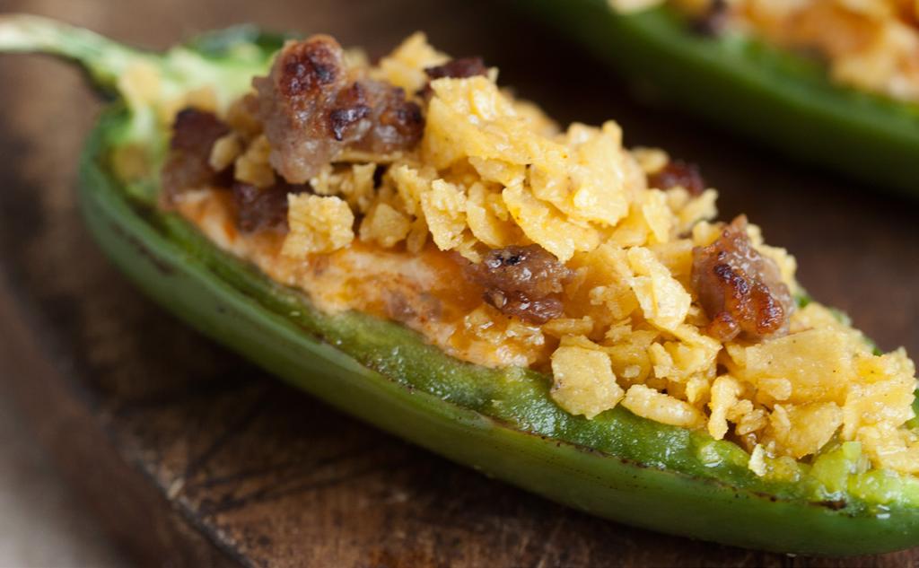 Stuffed Jalapeño Peppers Serves: 18. Prep time: 10 minutes active; 30 minutes total.