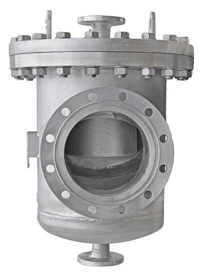 Basket strainers Type SKF welded design, strainer element: basket with fine sieve, Standard with flanges according