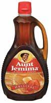 95 AUNT JEMIMA TABLE SYRUP 6/750 ml $ 65