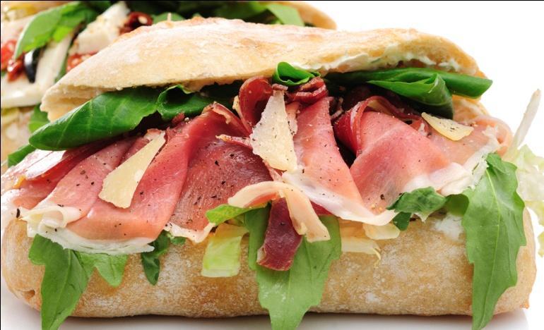 00 per person Sandwiches served on Six-Inch Baguette with Lettuce and Tomatoes.