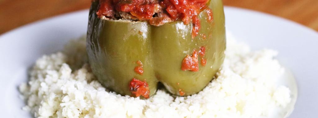 Slow Cooker Stuffed Peppers 15 ingredients 4 hours 4 servings 1. Slice the tops off the peppers and carve out the seeds. Set aside. 2.