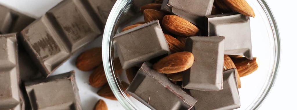 Almonds & Dark Chocolate 2 ingredients 3 minutes 4 servings 1.